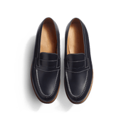 180 Loafer [Men Navy boxcalf with contrasted stiching]