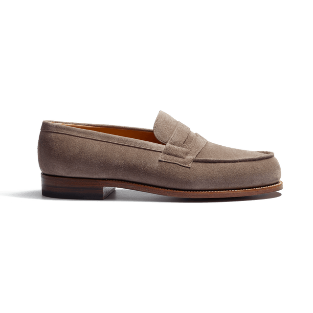 180 Loafer [Men Chesnut brown suede calfskin]
