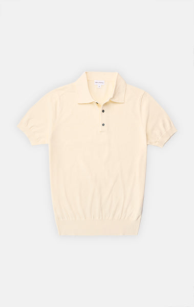 Off White Cool Cotton Short Sleeve Polo Final Sale