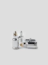 Silver Cufflinks Bullet
