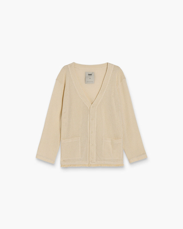 Ecru Net Cardigan