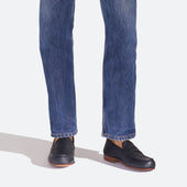Le Moc' Weston Loafer[Men Mat black grained calfskin]