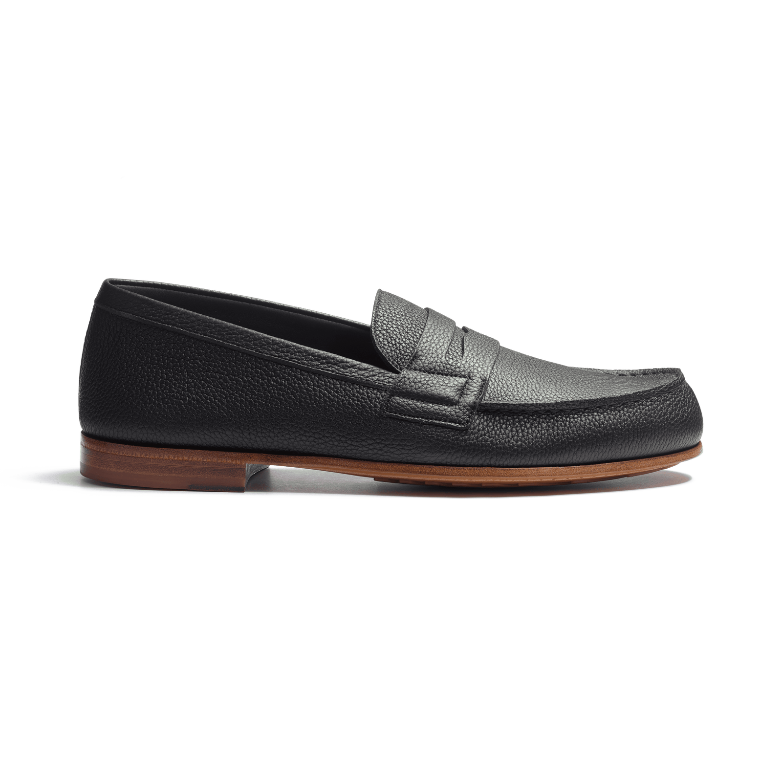 Le Moc' Weston Loafer[Men Mat black grained calfskin]