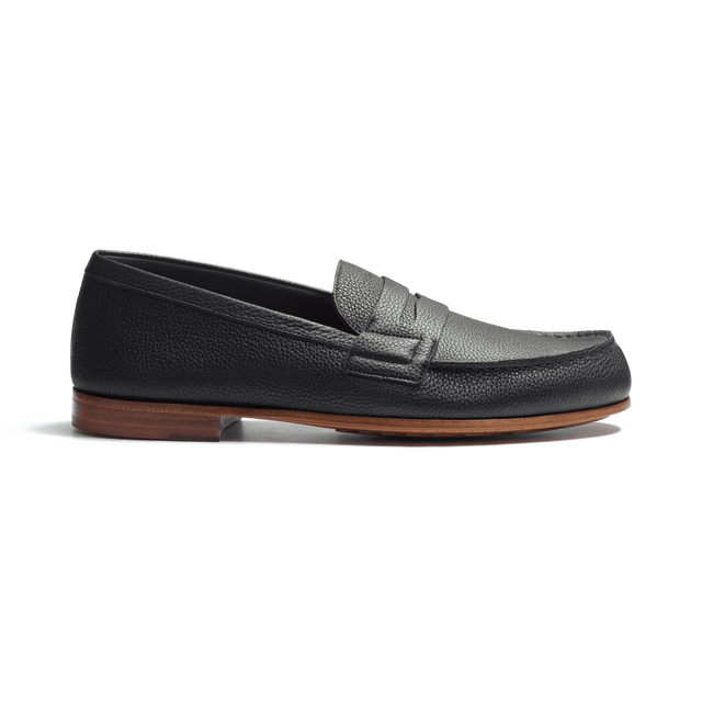 Le Moc' Weston Loafer[Men Mat black grained calfskin]