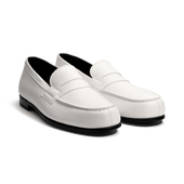 Le Moc' Weston Loafer[Men White grained calfskin]
