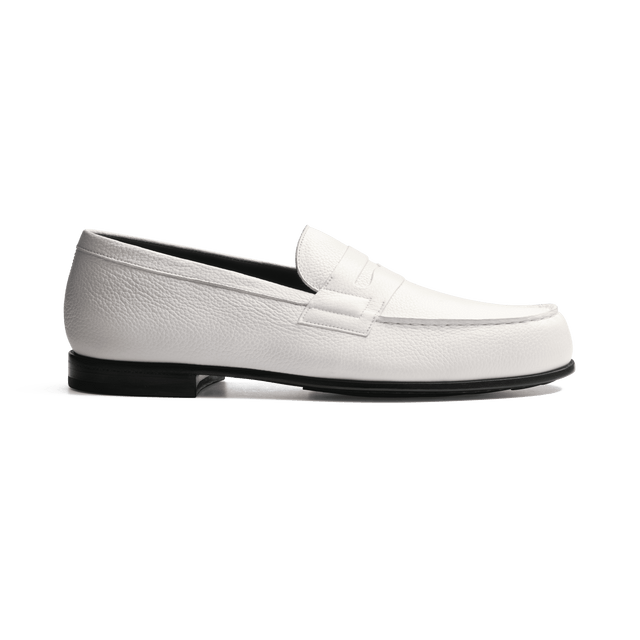 Le Moc' Weston Loafer[Men White grained calfskin]
