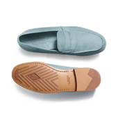 Le Moc' Weston Loafer[Men Light Blue Nubuck]