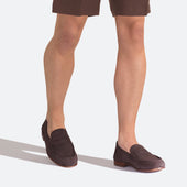Le Moc' Weston Loafer[Men Chestnut brown nubuck]