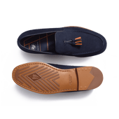 Roland-Garros Le Moc' Pampilles Loafer[Men Navy blue nubuck & bicolor tassels]