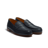 Le Moc' Weston Loafer[Men Navy grained calfskin]