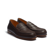 Le Moc' Weston Loafer[Men Dark Brown grained calfskin]
