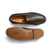Le Moc' Weston Loafer[Men Dark Brown grained calfskin]