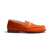 Le Moc' Weston Roland-Garros Loafer[Men Orange Nubuck and White sport calfskin]