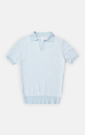 Light White Birdseye Polo