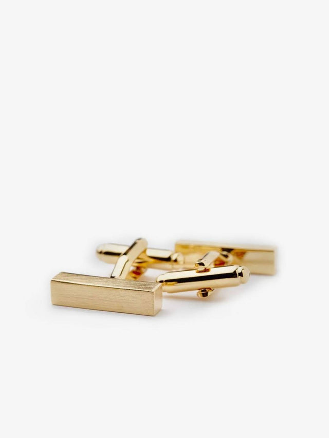 Gold Cufflinks Block