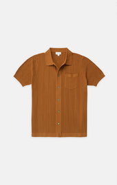Cool Cotton Mesh Knit Button Front Polo Final Sale