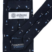 Geometrical Cashmere Silk Grenadine Tie Hand Rolled