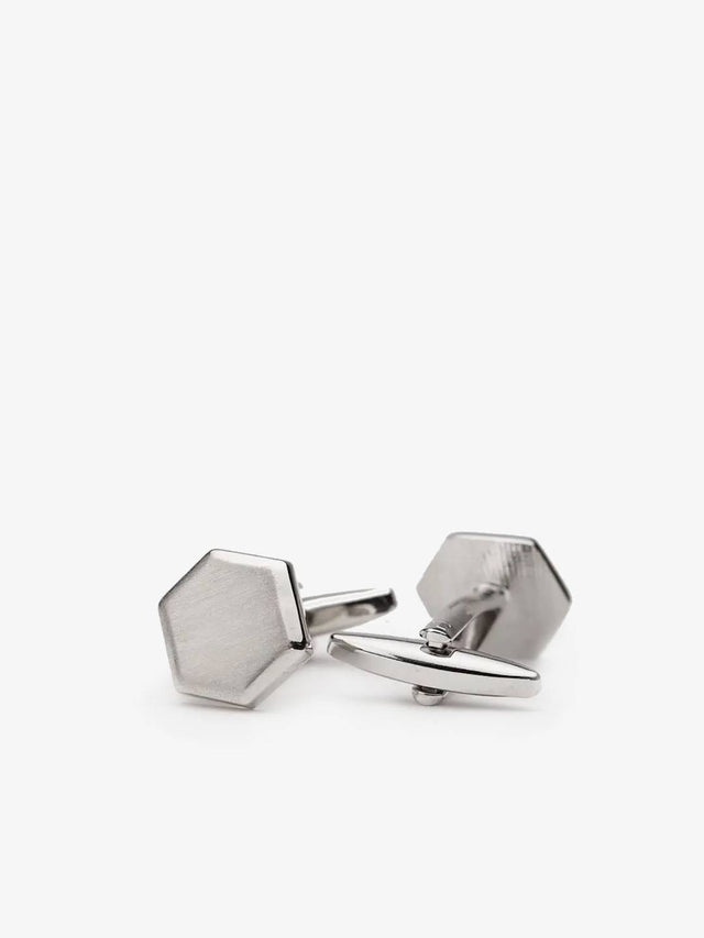 Silver Cufflinks Octagon