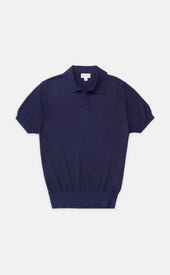 Silk Cotton Johnny Collar Polo