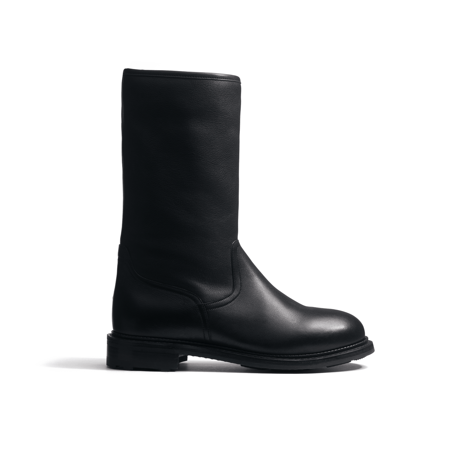 Fireman boot [Men Water repellent black calfskin]