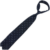 Geometrical Cashmere Silk Grenadine Tie Hand Rolled