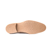 Diamond Cap Toe Oxford With Medallion In Beige Suede