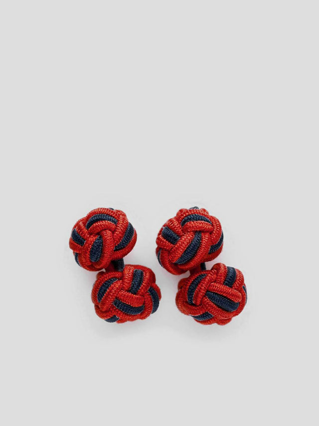 Red & Blue Silk Knots Mix