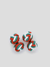 Green & Red Silk Knots Mix