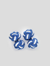 Blue & White Silk Knots Mix