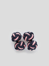 Pink & Blue Silk Knots Mix