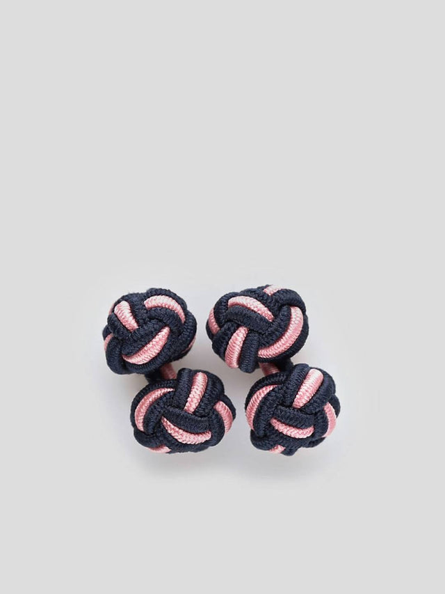 Pink & Blue Silk Knots Mix