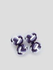 Purple & White Silk Knots Mix