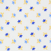 Floral Printed Bespoke Silk Tie - White