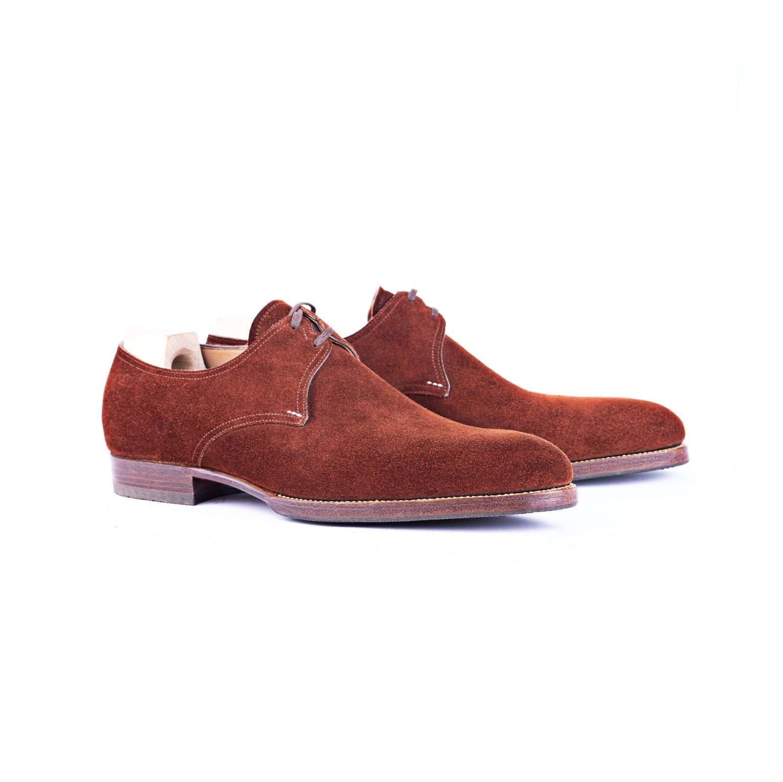 Two Eyelet Derby With Plain Tip