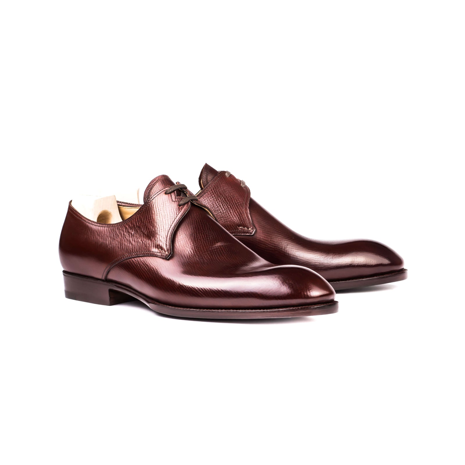 Two Eyelet Derby In Bronze Mountain Calf