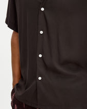 After Dark Brown Viscose Shirt