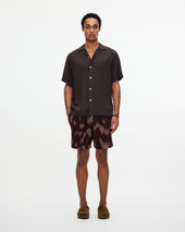 After Dark Brown Viscose Shirt