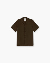 After Dark Brown Viscose Shirt