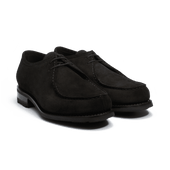 Cabourg Derby[Men Black suede calfskin]