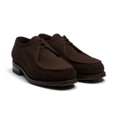 Cabourg Derby[Men Brown suede calfskin]