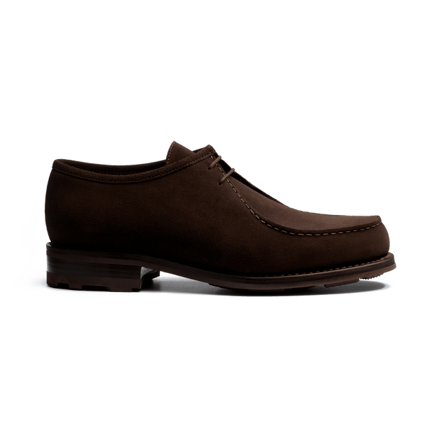 Cabourg Derby[Men Brown suede calfskin]