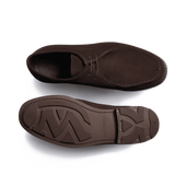 Cabourg Derby[Men Brown suede calfskin]