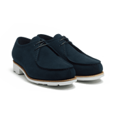 Cabourg Derby[Men Navy blue suede calfskin]