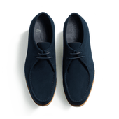 Cabourg Derby[Men Navy blue suede calfskin]