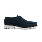 Cabourg Derby[Men Navy blue suede calfskin]