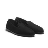 Slipper Wakey [Men Black felt textile]
