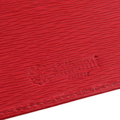 Calfskin Leather Credit Card Case Red