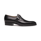 Flore buckle derby [men smooth black leather]