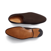 Flore Onecut Oxford [Brown Suede Calfskin]