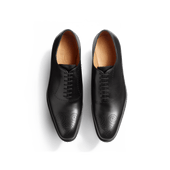 Perforated Savile Oxford [Men Black boxcalf]